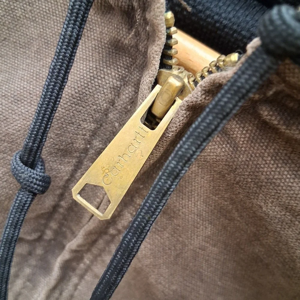 Vintage Carhartt J160 CHT Chestnut Size XL Active Sandstone Canvas Jacket Hooded